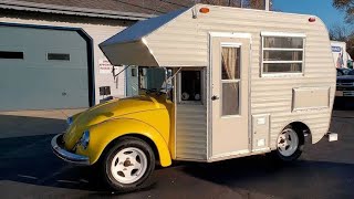 Exploring the Rare 1960s VW Bug Motorhome The Tiny Camper You Never Knew Existedquot [upl. by Eiro]