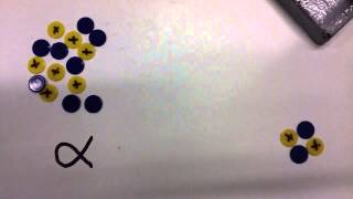 Alpha Beta Gamma Radiation Stop Motion Tiddlywinks [upl. by Jos572]