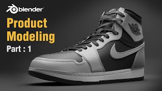 Modeling Shoes in Blender  Product Modeling Tutorial  Part 1 [upl. by Esli]