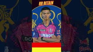 RR RETAIN PLAYERS IPL 2025 cricket ipl2025 ipl india rr short shortsfeed iplauction shorts [upl. by Crotty]