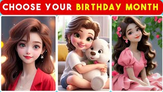 Pick Your BIRTHDAY Month and Discover Your PERFECT Girl  Quiz Master [upl. by Kasey]