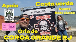 EVENTO DE MOTO CLUBE COROA GRANDE RJ  1°WILD BOYS MG [upl. by Hemetaf]