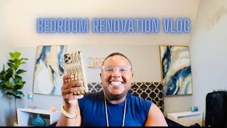 BEDROOM RENOVATION VLOG BEDROOM TRANSFORMATION DECORATING MY LUXURY HOTEL STYLE ROOM PART 1 [upl. by Rafael]