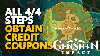 Obtain Credit Coupons Genshin Impact All Quests [upl. by Peery]