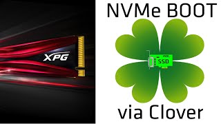 How to boot from NVME using Clover  NVME PCIe Adapter [upl. by Nevur471]