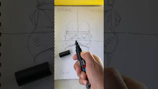 Drawing a Stormtrooper starwars art artandcraft poscamarker [upl. by Smiley]