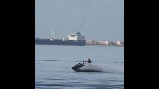 Jet Ski Paddlers and Rowers in the October 28 parade in Thermaikos Bay seaview [upl. by Litton350]