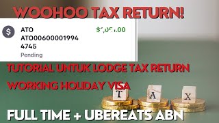 CARA CLAIM TAX RETURN WHV AUSTRALIA  ABN UBEREATS REPORT [upl. by Aloibaf822]