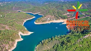 Fernandaires o lago encantado 🏞️ Fernandaires the enchanted lake 🛥️ Ferreira do Zêzere  4K UltraHD [upl. by Eidnim]