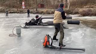 Pulse jet Ice sled First test [upl. by Deb]