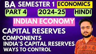 2025 BA semester 1 Economics Most Important Topics🔥Indian Economy Capital Reserve India [upl. by Conway]