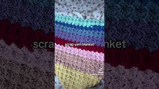 scrap yarn crochet blanket crochet with me crochet blanket [upl. by Elazaro830]