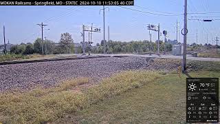 MOKAN Railcams Springfield Missouri BNSF Thayer North Subdivision MP 20470 RECURRENT STREAM [upl. by Aprilette]