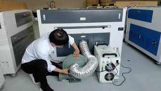 How to install laser tube and everything of Laser Engraving Machine 1390 [upl. by Soisatsana]