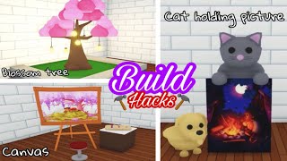 Adopt Me NEW Building hacks with the NEW FURNITURES [upl. by Tore672]