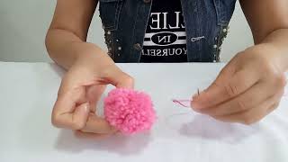 Caneta decorada com Pompom personalizada letrinhas do seu nome [upl. by Hermie]