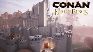 Conan Exiles  Minas Tirith from the Lord of the Rings Speed Build [upl. by Brey]