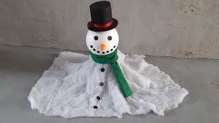 Natal ☃️Boneco de Neve Derretido Como fazer um boneco de neve diferente [upl. by Moser]