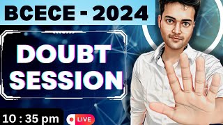 BCECE2024 Doubt Session [upl. by Yuri]