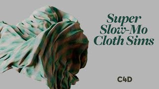 Cinema 4D Tutorial  Super SlowMo Cloth [upl. by Starinsky]