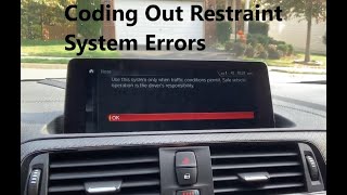 Coding out restraint system errors in modern BMWs aftermarket seats install [upl. by Claudian]