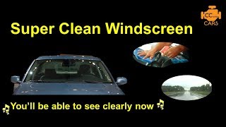 How to Make Windscreen Smooth  Super Clean Windshield [upl. by Neeven286]