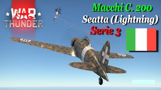 Italian Macchi MC200 Saetta serie 3 review amp gameplay Air RB [upl. by Ahsein687]