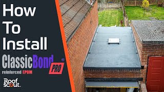 How To Install A Premium EPDM Rubber Roof On A House Extension Roof [upl. by Arua]