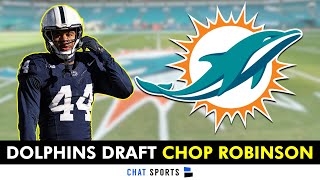 Chop Robinson Selected By Miami Dolphins With Pick 21 Of The 2024 NFL Draft  Instant Reaction [upl. by Meryl733]