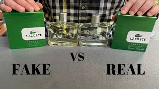 Fake vs Real Lacoste Essential Perfume [upl. by Anitsim465]