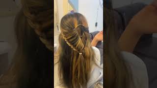 Simple hairstyle easy hairstyle bridal hairstyle 🌼🌼youtubeshort hairstyle shortvideo [upl. by Ariajaj712]