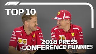 Top 10 Funniest Press Conference Moments Of 2018 [upl. by Notsirt]