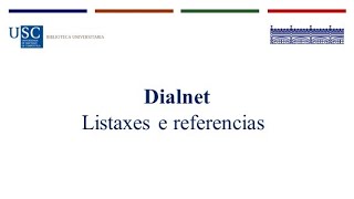 Dialnet 5  Listaxes de Referencias [upl. by Eidaj841]