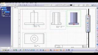 SECTIONS VIEW CATIA V5 [upl. by Adihsaar]