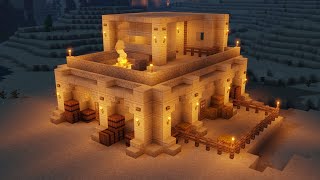 Minecraft How To Build A Sandstone House [upl. by Laekim745]