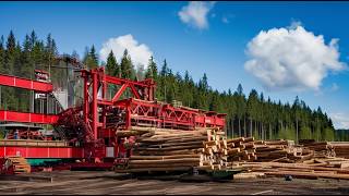 World’s Fastest Sawmill Machines in Action Part 1 [upl. by Melentha]