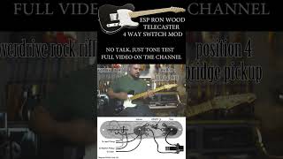 Telecaster 4 way swich mod no talking [upl. by Karlie135]