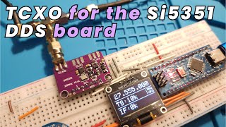 Adding a TCXO to the Si5351 DDS boards for stability in CB Radio VFO PLL replacement mods [upl. by Leeda]