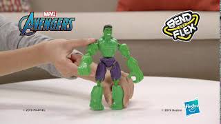 Hasbro Avengers figurka Bend and Flex 15 cm Hulk od 4kidscz [upl. by Nodanrb]