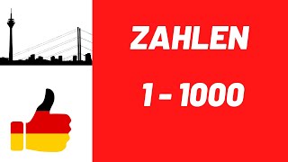 Deutsch lernen A1  ZAHLEN 1  1000 [upl. by Tnattirb]