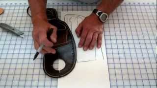 Making a Pommel Holster Part 1 of 2 Holster pattern design [upl. by Sheldon509]