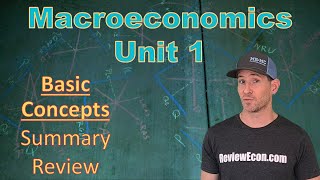 Macroeconomics Unit 1 COMPLETE Summary  Basic Economic Concepts [upl. by Hairahcez]