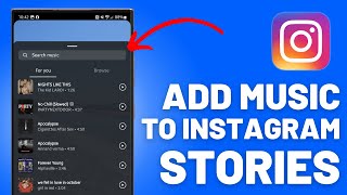 How to Add Music To Your Instagram Stories 2024 [upl. by Harmaning]