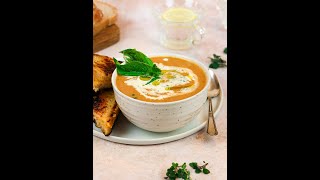 Easy amp Fast Tomato Bisque Soup with Fresh Tomatoes  easydinnerrecipes easytomatosoup [upl. by Macdougall]