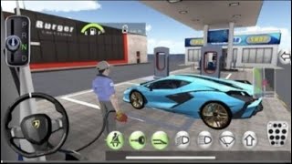 3D Driving class simulation l Police officer Refuel his super car gameplay video ll cargame [upl. by Alberic]