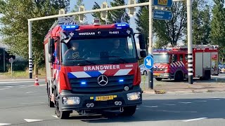 Peloton inzet Zeer Grote Brand Diverse hulpdiensten ingezet naar grote woningbrand in Haarlem [upl. by Casteel]