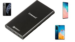 Intenso Quick Charge Powerbank Q10000 10000mAh review [upl. by Ailadgim]