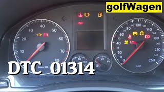 VW Golf 5 01314 no start ECM no signal communication [upl. by Annek703]