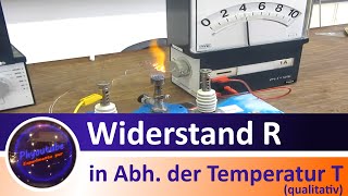 Widerstand in Abhängigkeit der Temperatur qualitativ [upl. by Argyres666]