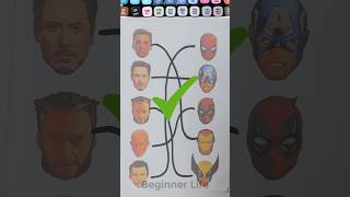 The Avengers matching puzzle game shorts deadpool papercraft artandcraft [upl. by Domash587]